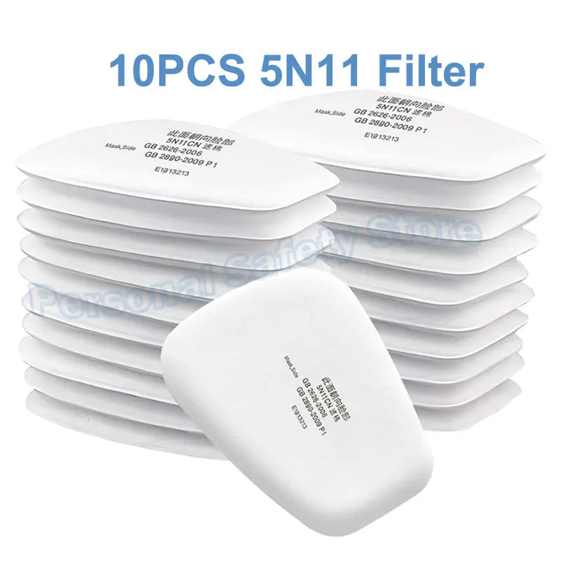 6200 Dust Gas Mask with Anti-Fog Safety Goggles