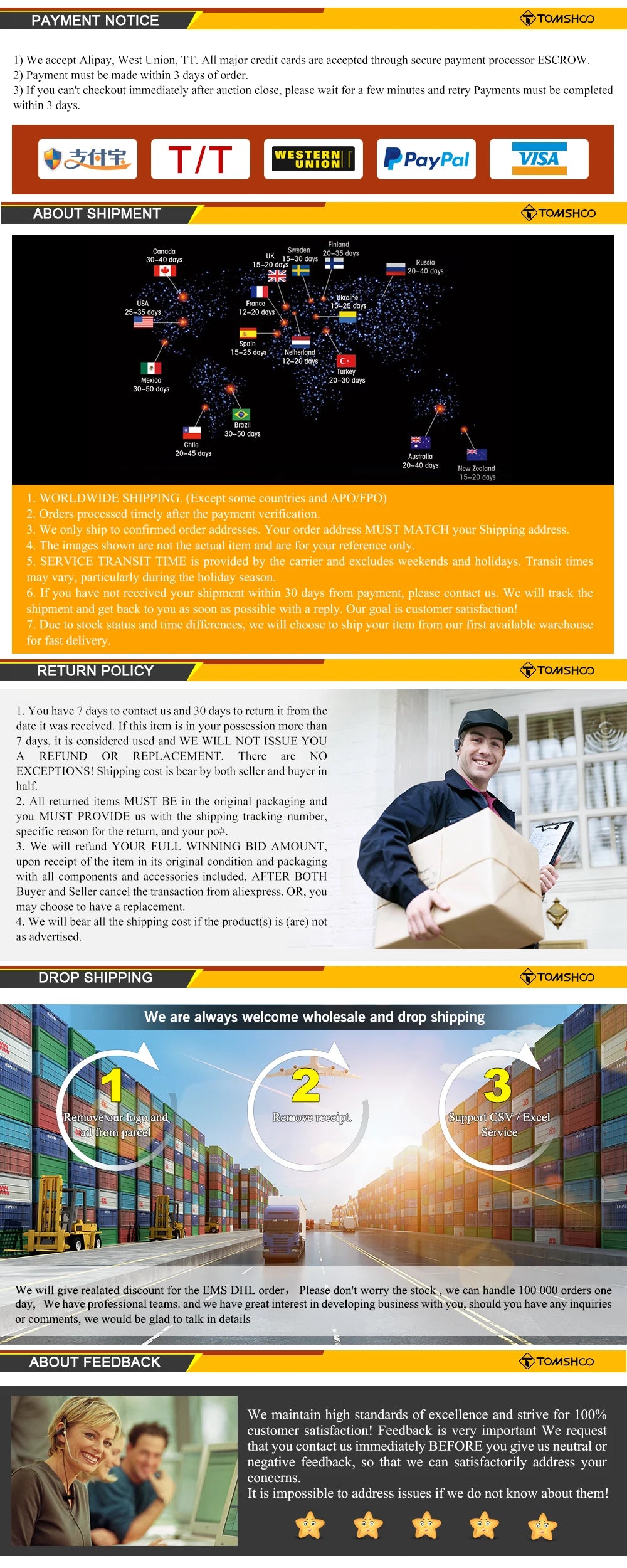 TOMSHOO 3-4 Person Camping Tent