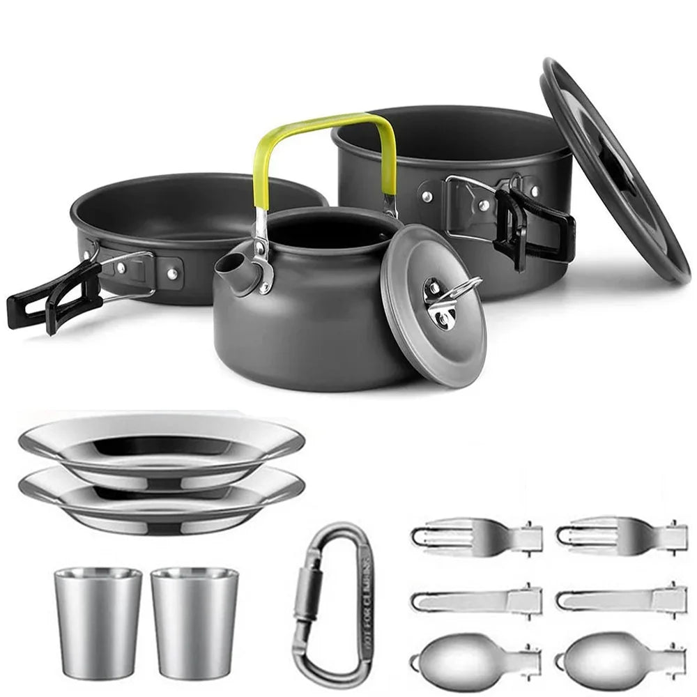 Camping Cookware Set for 2-3 People
