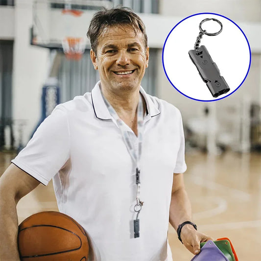 180dB Aluminum Alloy Emergency Whistle - Survival Tool