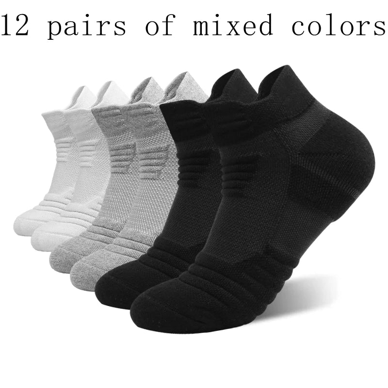 3/6/12 Pairs Mesh Sports Terry Socks