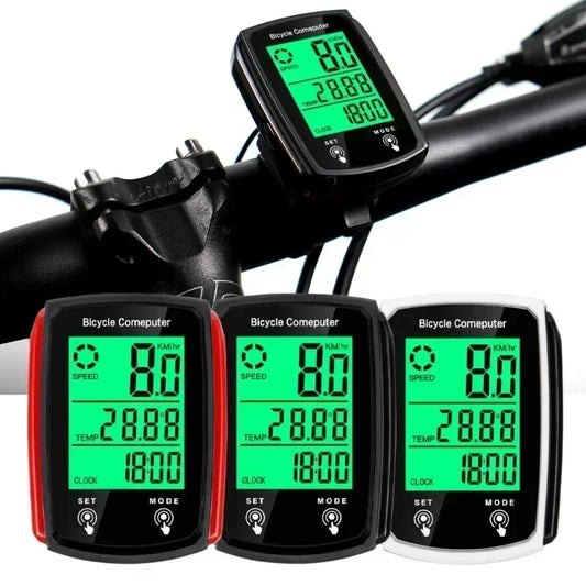 Wired Bike Computer LED Digital Bicycle Speedometer