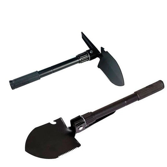 Foldable Survival Shovel with Compass & Storage Bag
