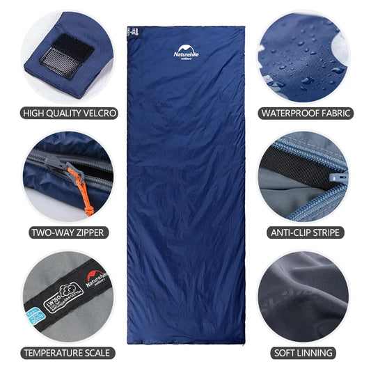 Naturehike LW180 Ultralight Splicable Sleeping Bag Product Description: