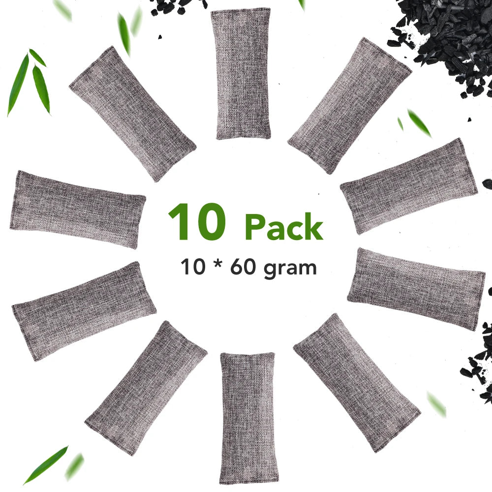 10PCS Bamboo Charcoal Bags for Air Purification