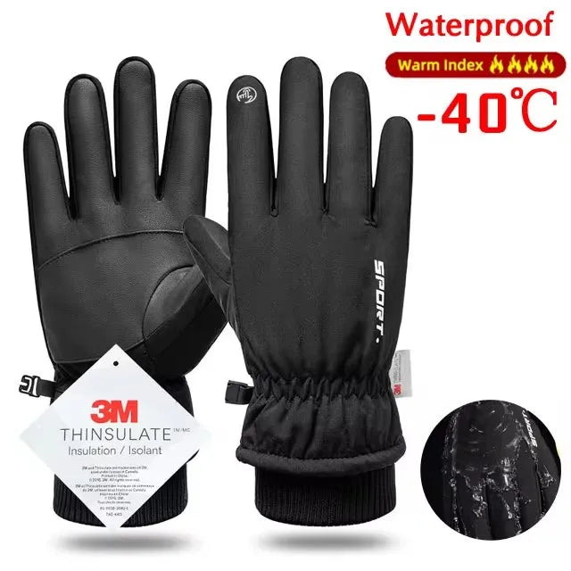 Men Winter Touch Screen Waterproof Gloves
