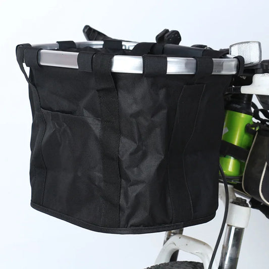 Bicycle Front Basket – 2-in-1 Detachable Bike Handlebar Bag for Small Pets & Cargo