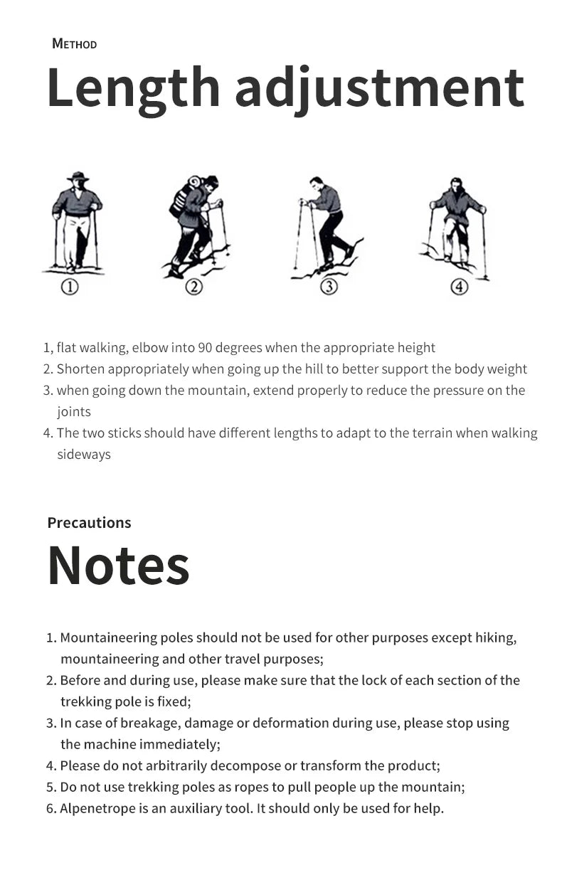 Naturehike Trekking Poles (2pcs) Walking Stick