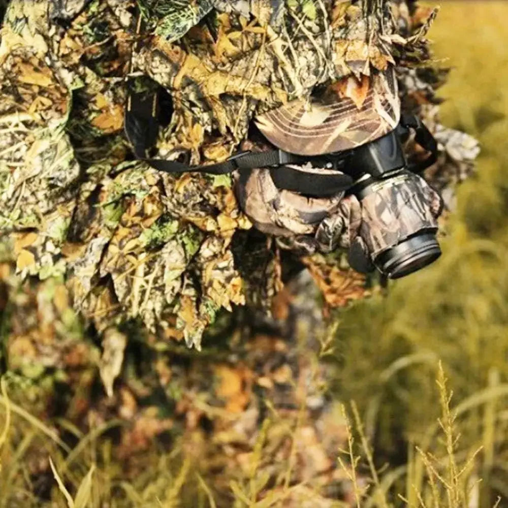 Ghillie Suit Men Women Kids 3D Leafy Bionic Camouflage Hunting Clothing: