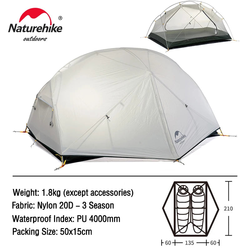 Naturehike Cloud Up 1-Person Camping Tent