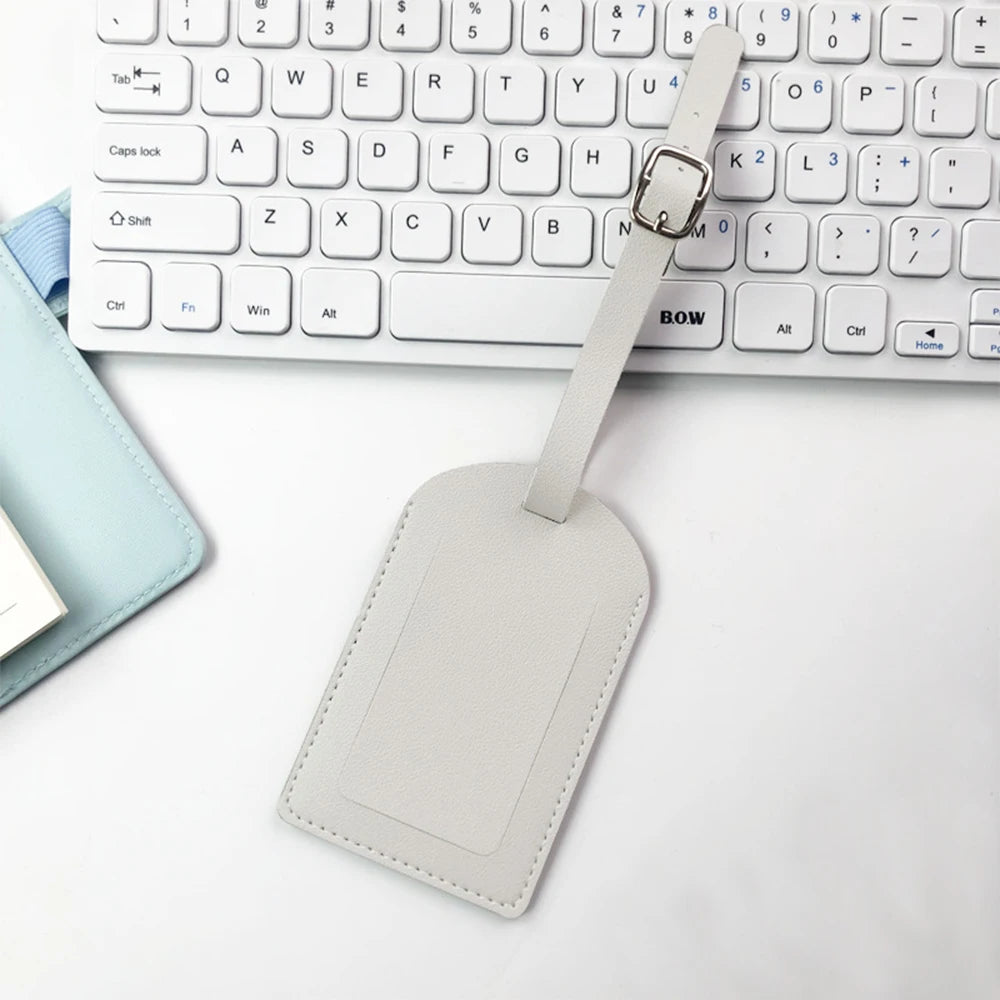 Custom Initials Luggage Tag – PU Travel Accessory
