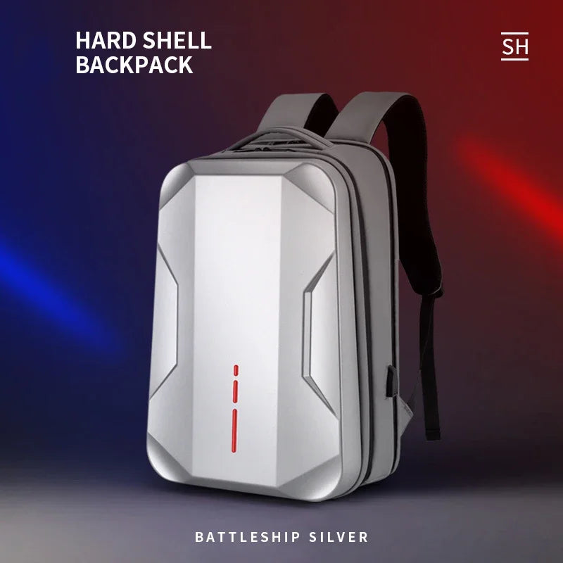 17.3" Hard Shell Laptop Backpack – Waterproof Business & E-Sports Bag