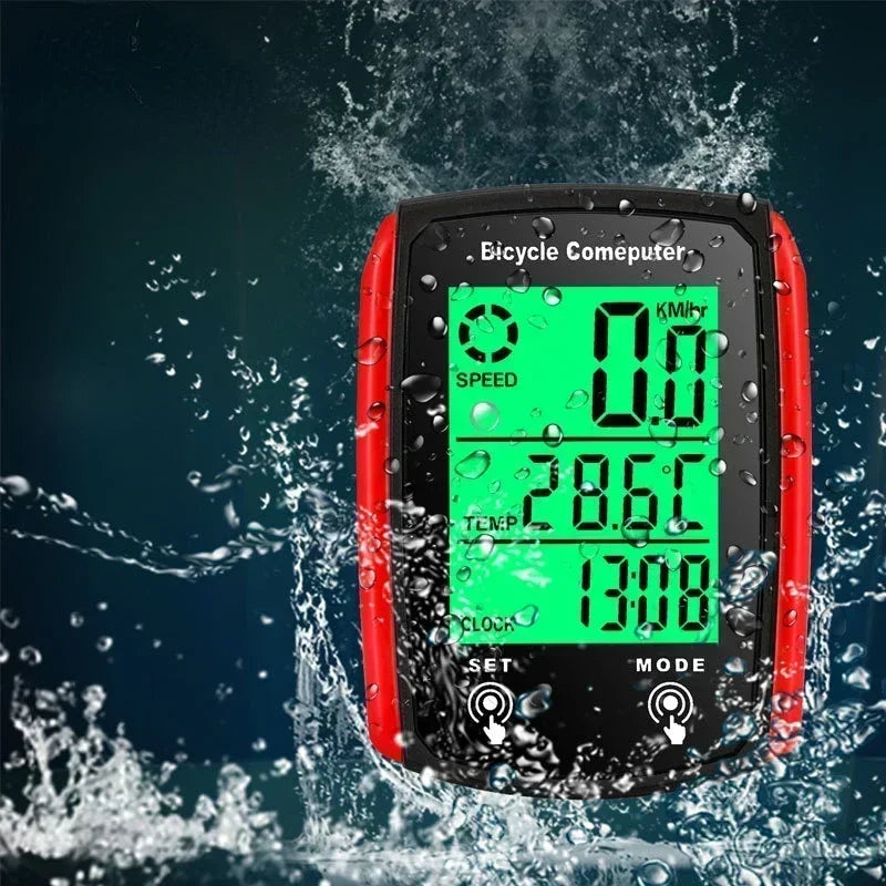 Wired Bike Computer LED Digital Bicycle Speedometer