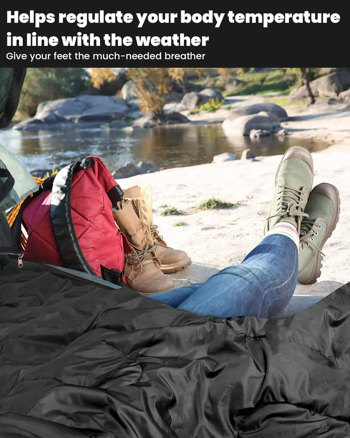 Sportneer 3-4 Season Lightweight Waterproof Sleeping Bag