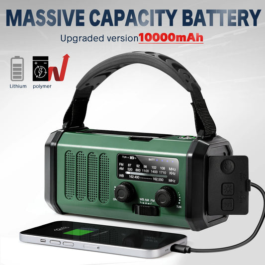 Woopker Radio E30 Emergency Solar Hand Crank AM/FM/NOAA Radio