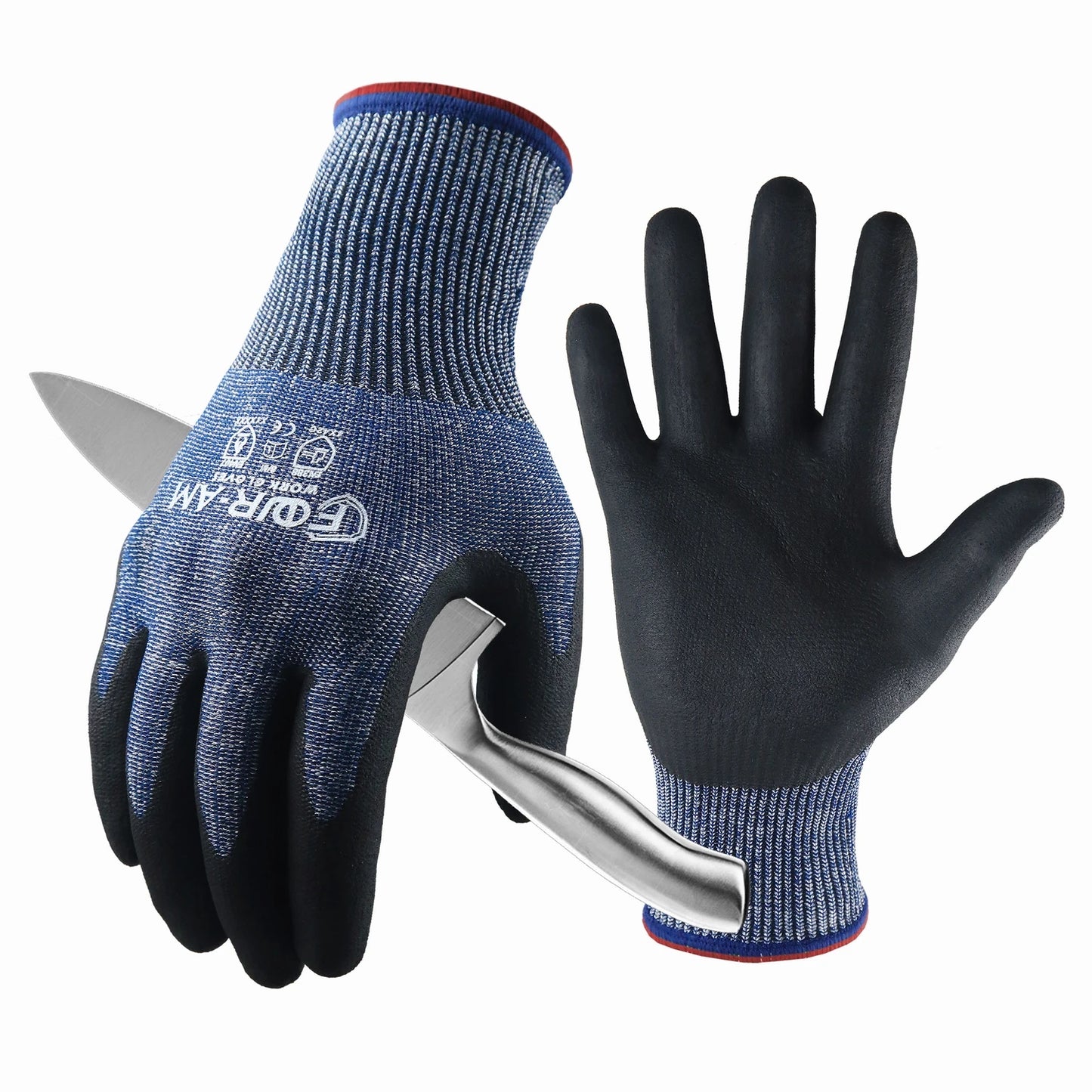 1/3 Pair Level 5 Cut-Resistant Gloves: