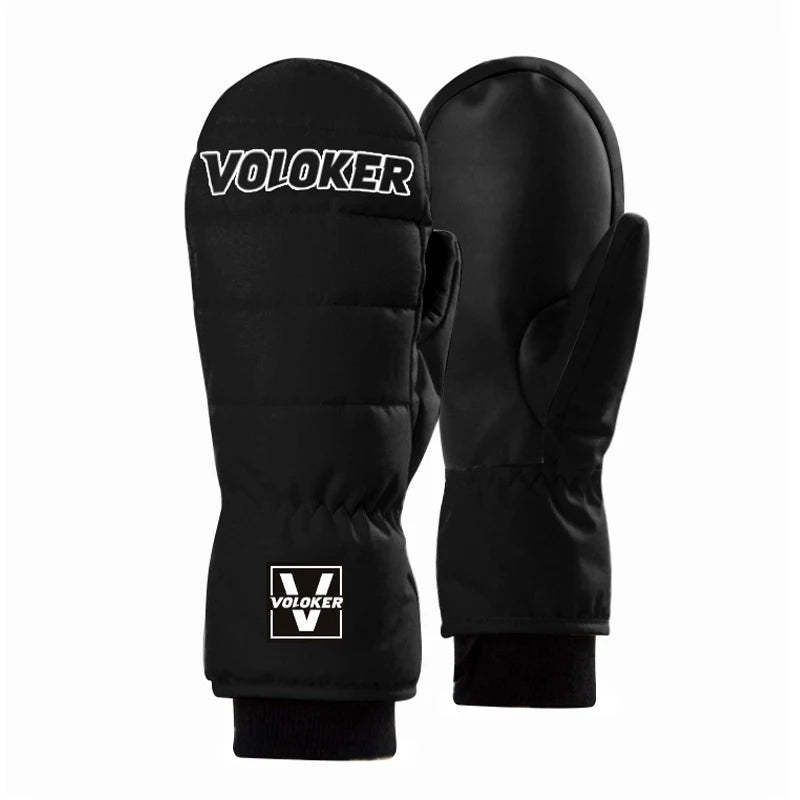 Down-filled Outdoor Ski Gloves For Men And Women, Cold-resistant And Warm