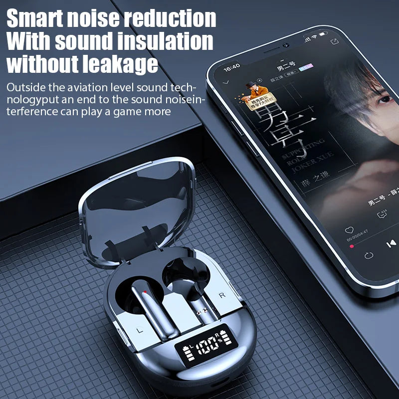 K40 TWS Bluetooth 5.3 Wireless Earbuds with ENC