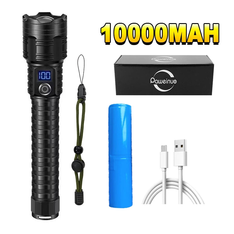 10000mAh High Power LED Flashlight