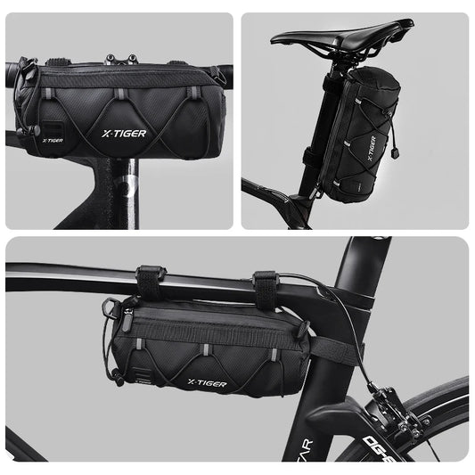 X-TIGER Bike Bag – Portable Handlebar & Frame Tube Bag with Large Capacity