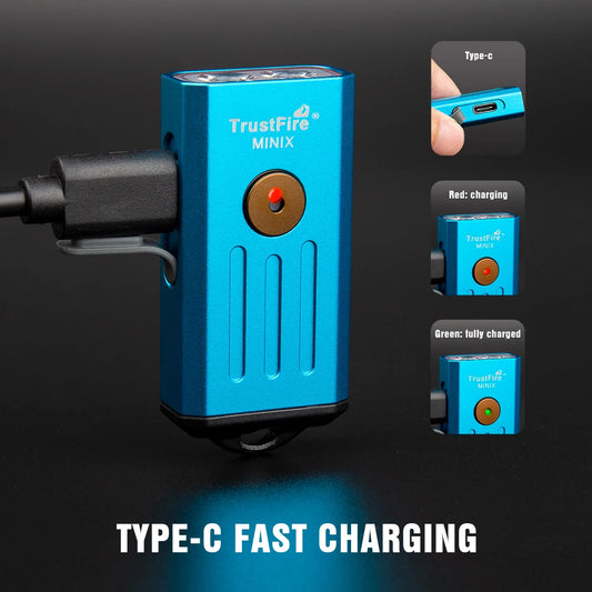 Trustfire Minix Mini EDC Flashlight Keychain