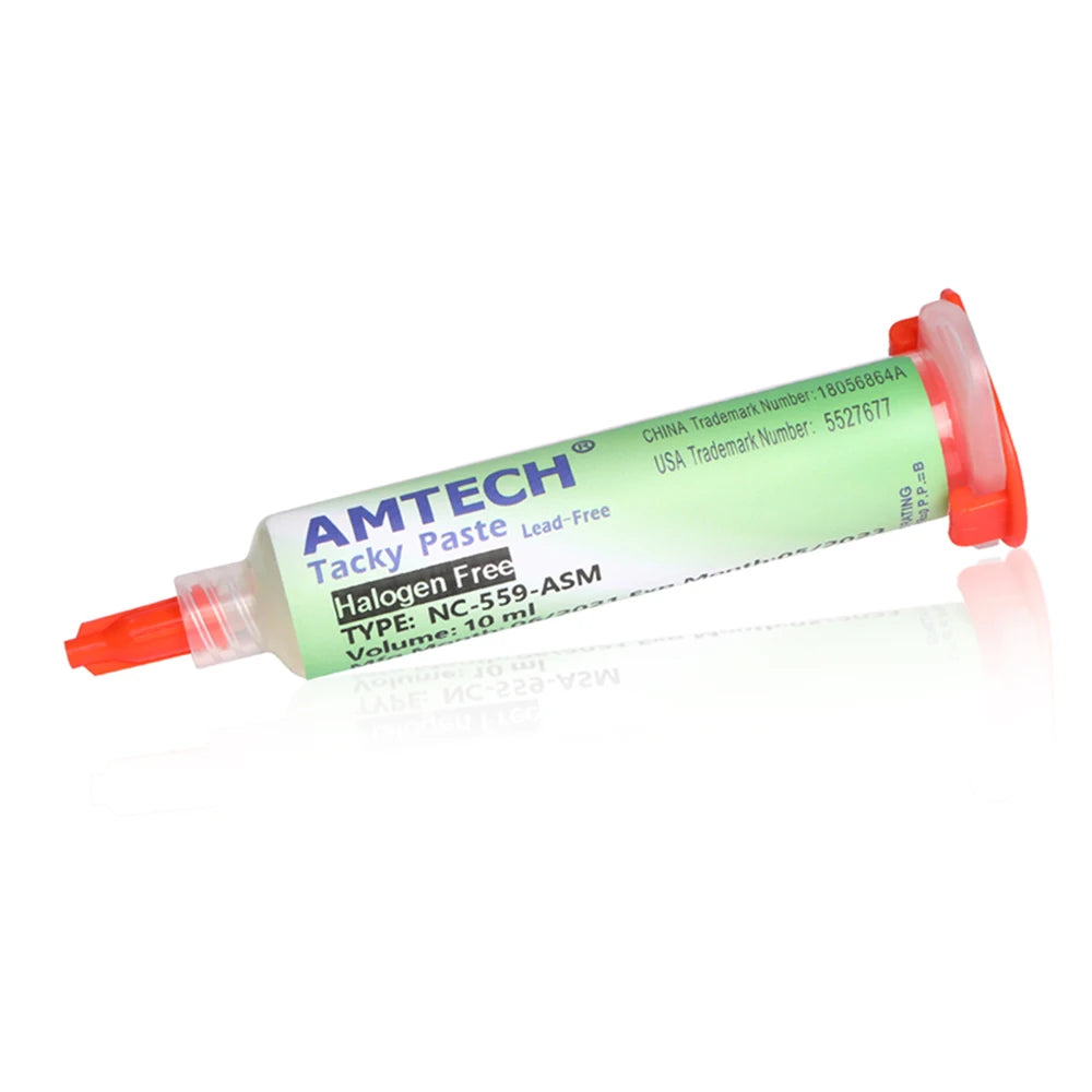 Original Amtech Nc 559 Flux Welding Flux 10ml Syringe Flux for Soldering and Soldering for Electronics Tools &BGA SMD PCB Repair