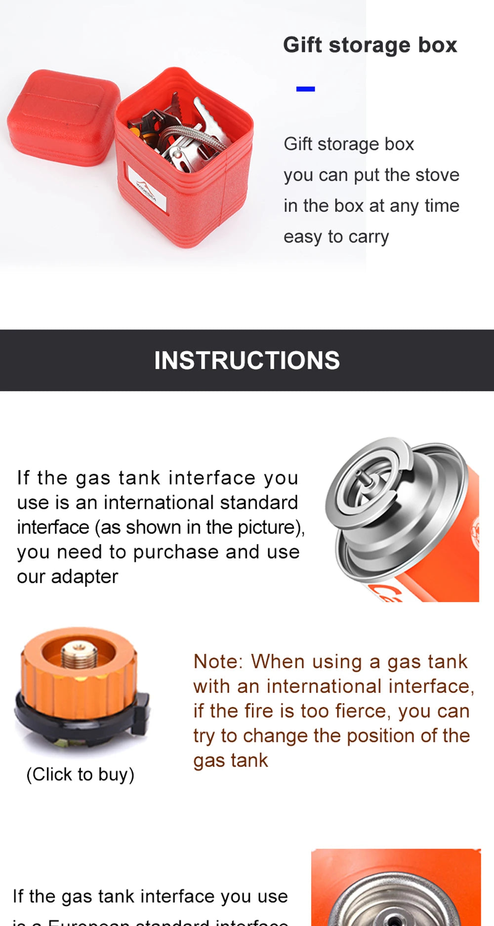Widesea Camping Gas Stove – Outdoor Burner