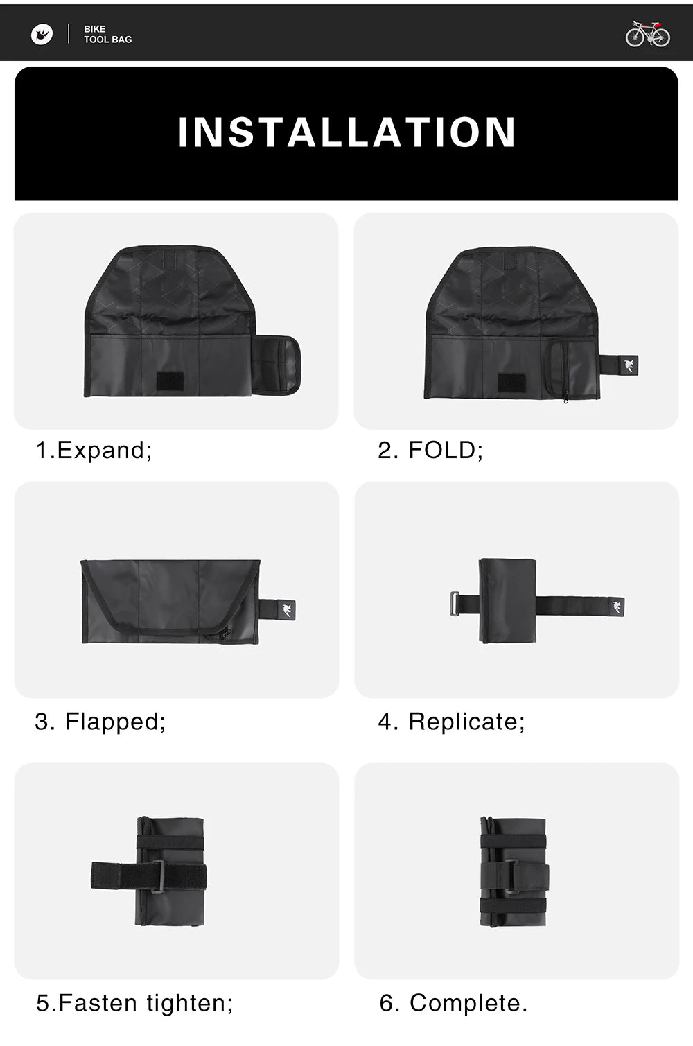 Rhinowalk Bike Bag Set – Waterproof Handlebar, Pannier & Saddle Bags for MTB & Road Bikes