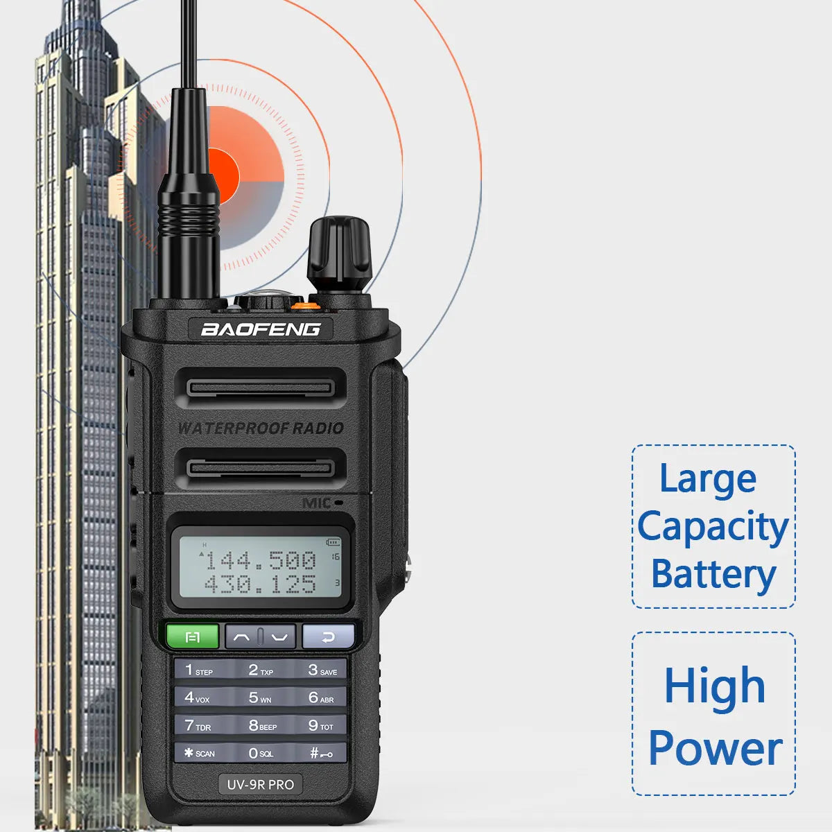 Baofeng UV-9R Pro Walkie Talkie