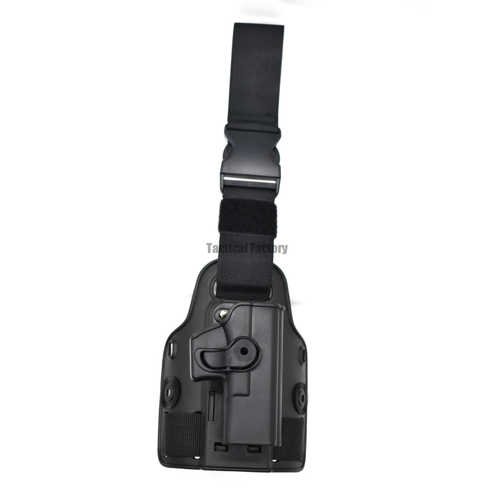 Tactical Drop Leg Pistol Holster for Glock, Colt, Beretta