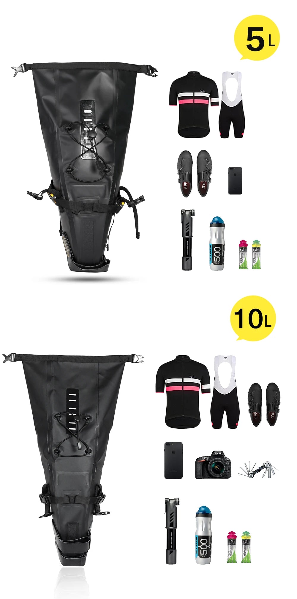 Rhinowalk Bike Bag Set – Waterproof Handlebar, Pannier & Saddle Bags for MTB & Road Bikes