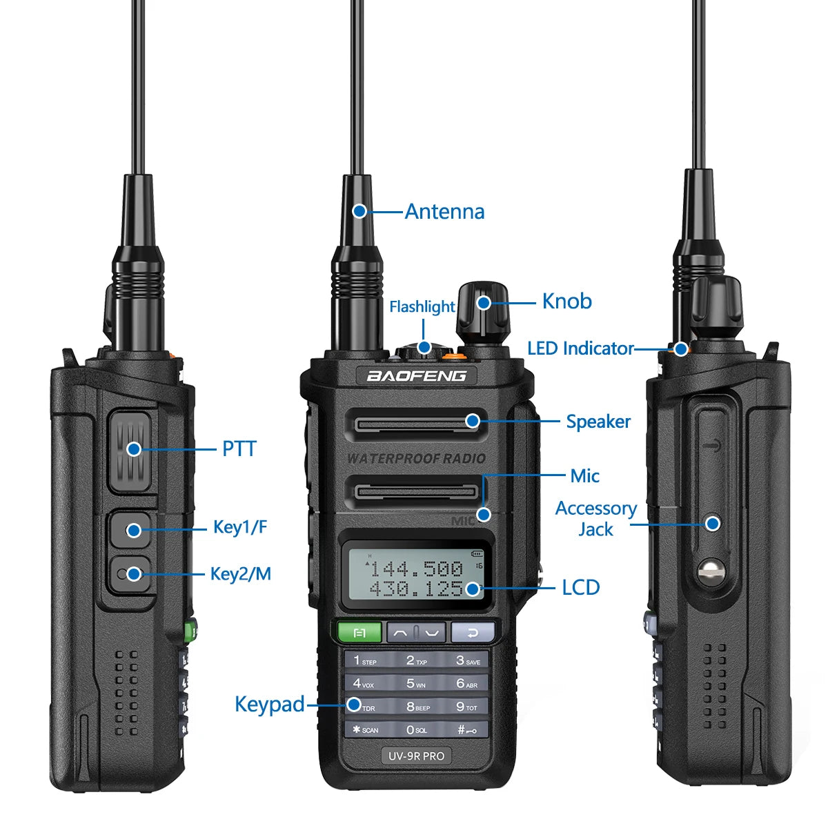 Baofeng UV-9R Pro Walkie Talkie