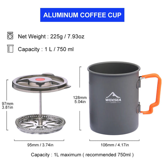 Widesea Camping Coffee Press Pot