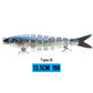 VTAVTA Sinking Jointed Crankbait 8-Segment Swimbait