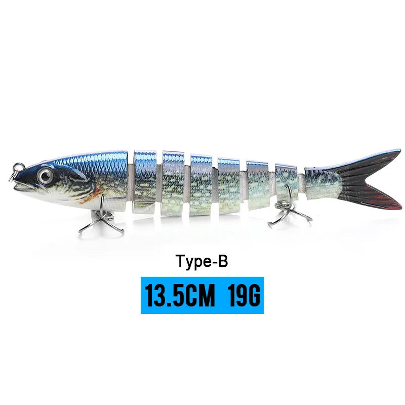 VTAVTA Sinking Jointed Crankbait 8-Segment Swimbait