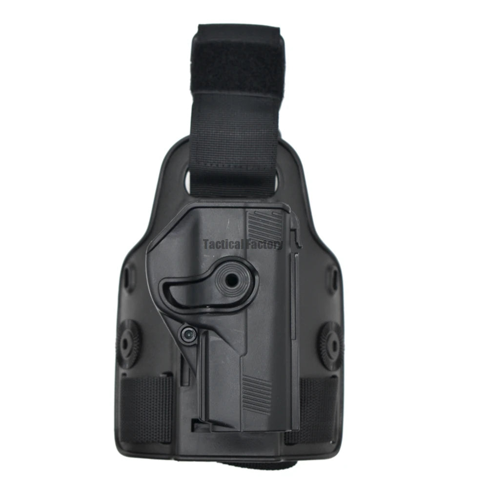 Tactical Drop Leg Pistol Holster for Glock, Colt, Beretta