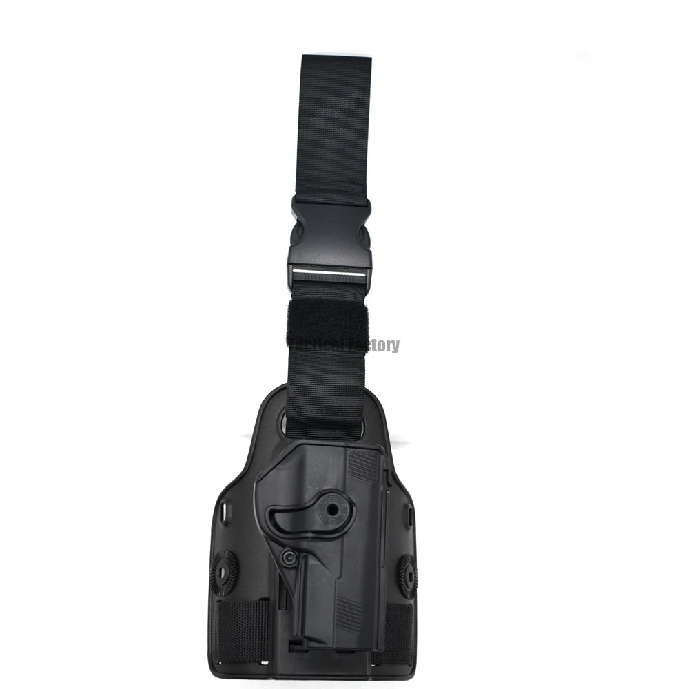 Tactical Drop Leg Pistol Holster for Glock, Colt, Beretta