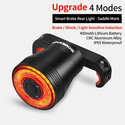 ROCKBROS Bicycle Smart Auto Brake Sensing Light