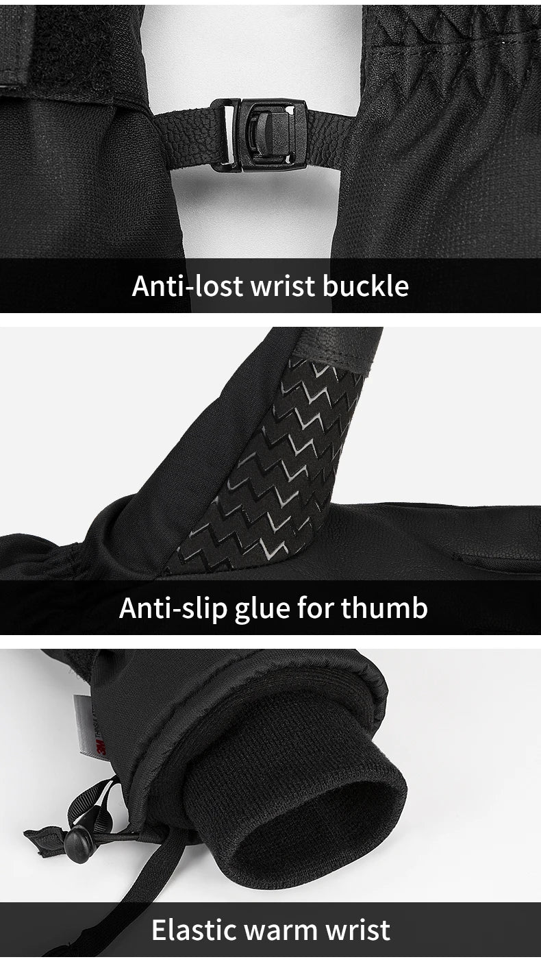 Copozz Waterproof Ski Gloves