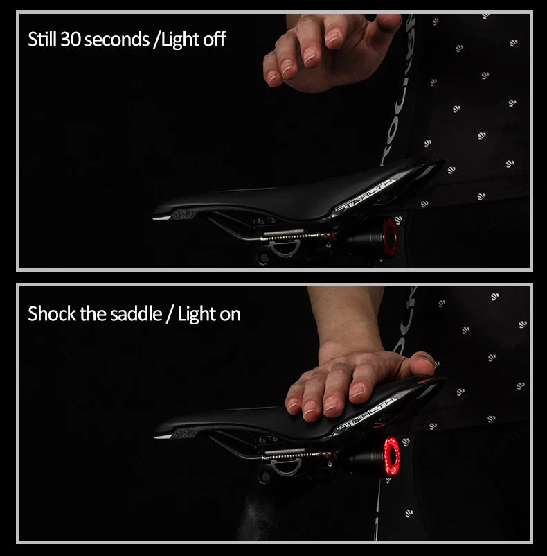 ROCKBROS Bicycle Smart Auto Brake Sensing Light