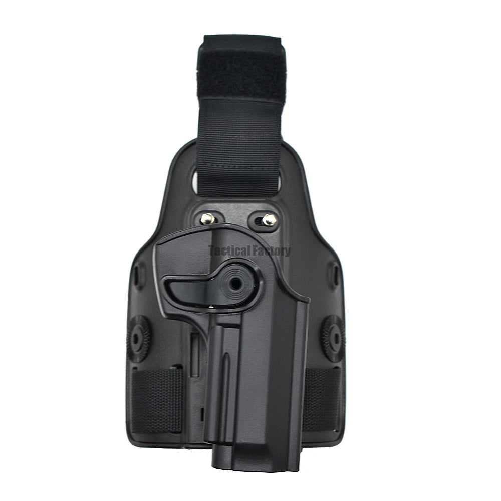 Tactical Drop Leg Pistol Holster for Glock, Colt, Beretta