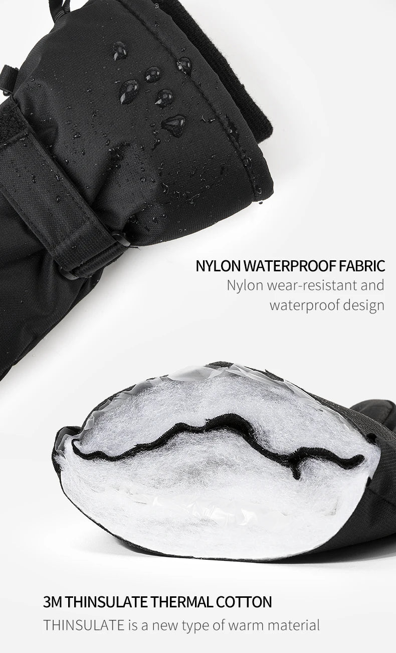 Copozz Waterproof Ski Gloves