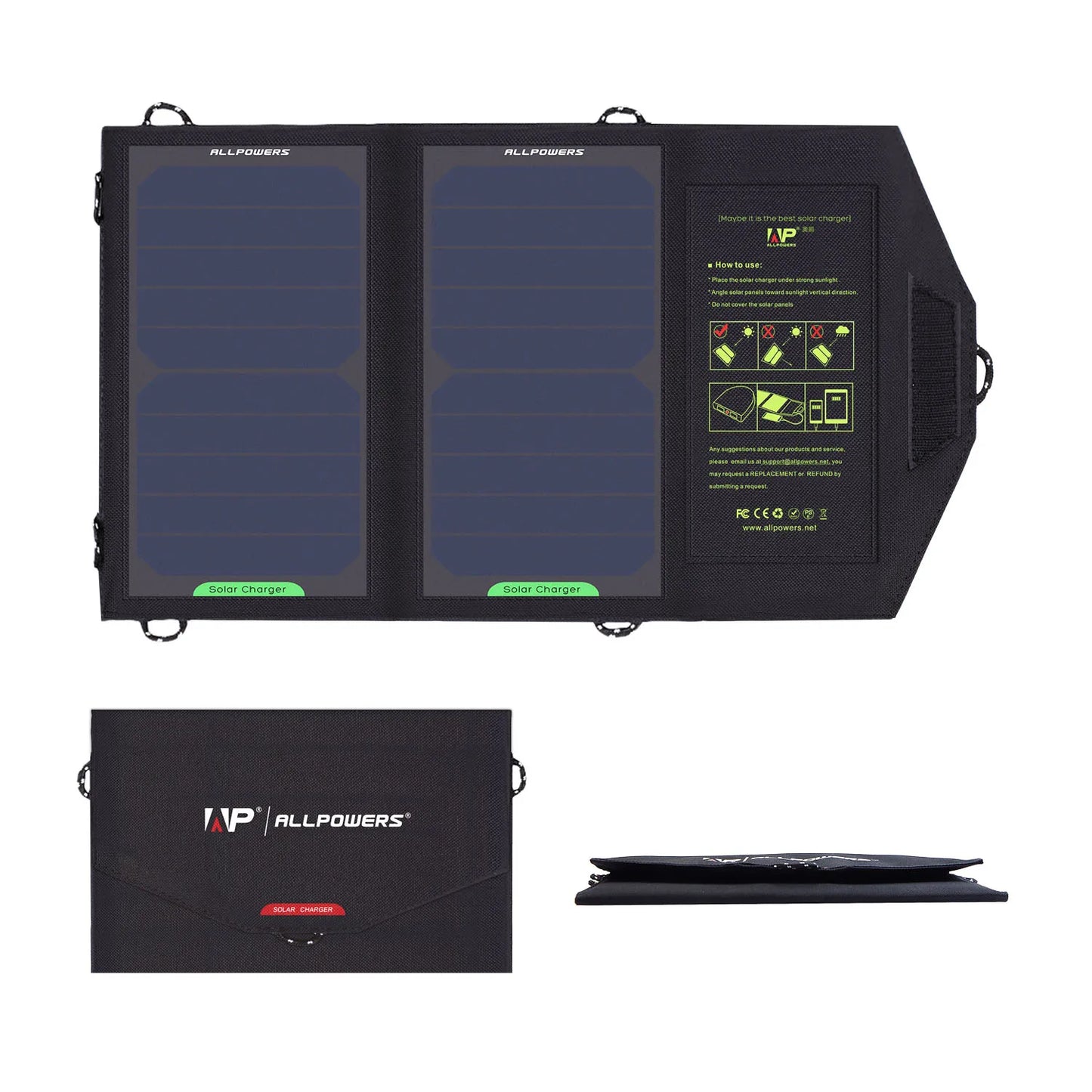 ALLPOWERS Flexible Foldable Solar Panel