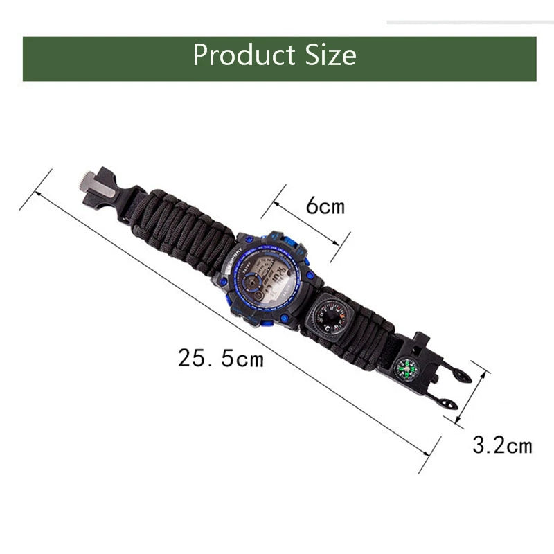 Outdoor Survival Watch Kit