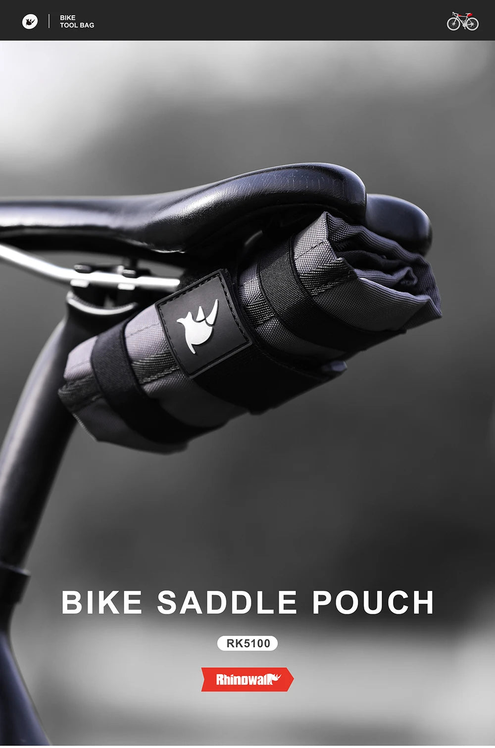 Rhinowalk Bike Bag Set – Waterproof Handlebar, Pannier & Saddle Bags for MTB & Road Bikes