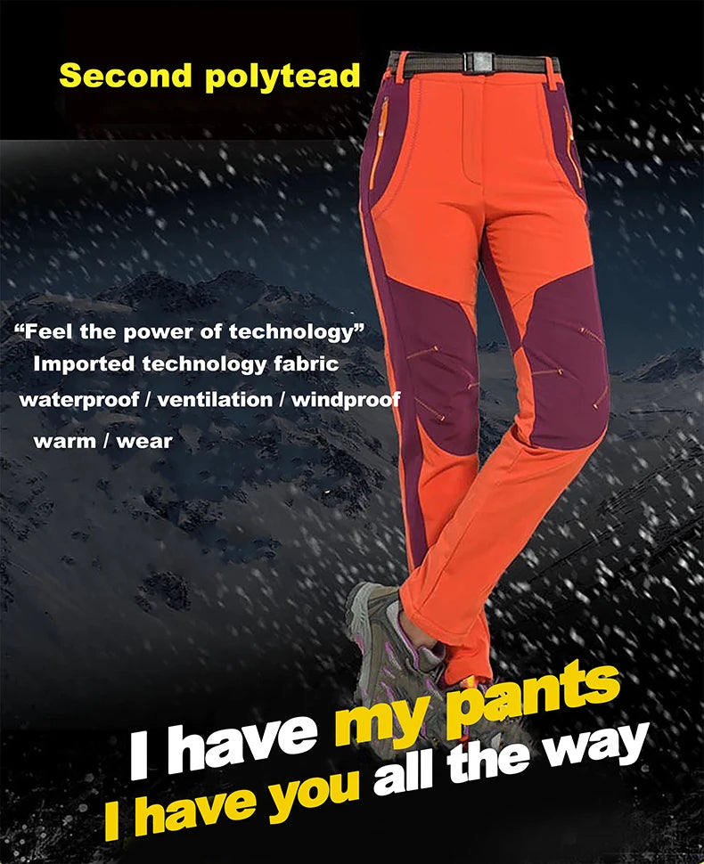 LNGXO Women’s Thick Warm Fleece Winter Pants