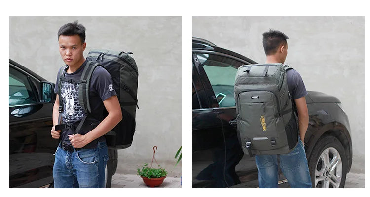 80L/50L Large Capacity Outdoor Hiking & Camping Backpack – Travel Rucksack for Men & Women