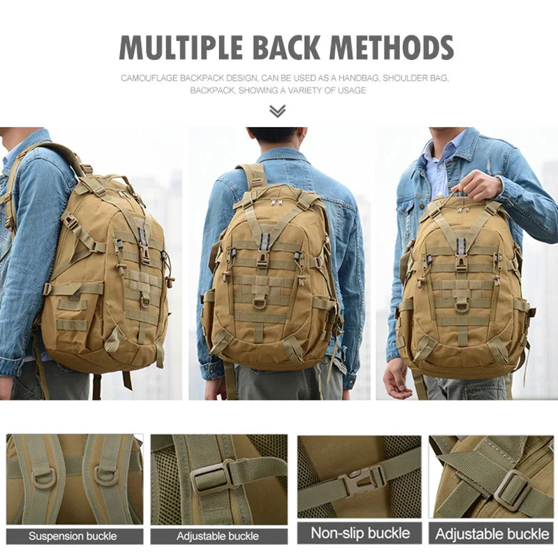 40L Tactical Camping Backpack