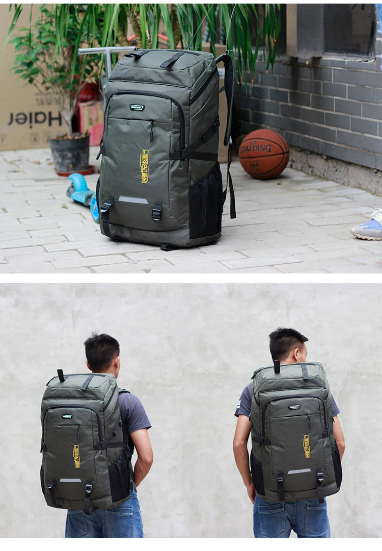 80L/50L Large Capacity Outdoor Hiking & Camping Backpack – Travel Rucksack for Men & Women