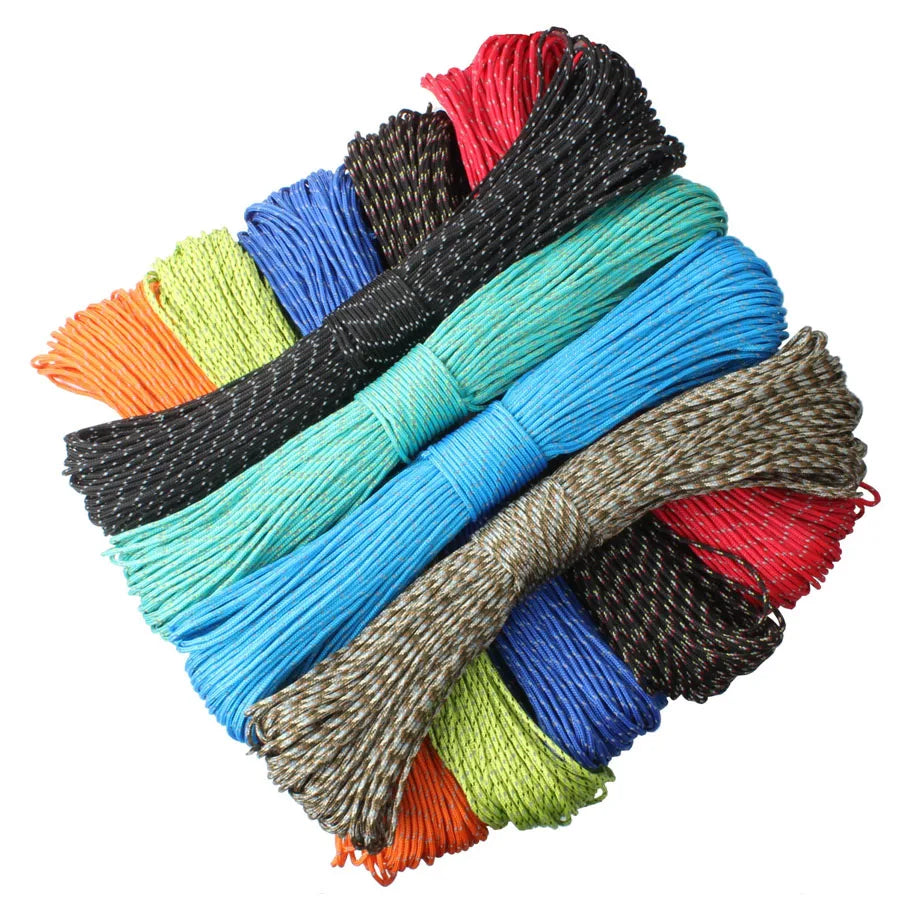 CAMPINGSKY Paracord 2mm Reflective Rope